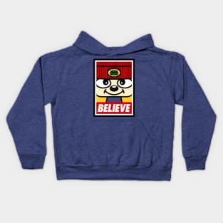 Believe (Parappa Blue) Kids Hoodie